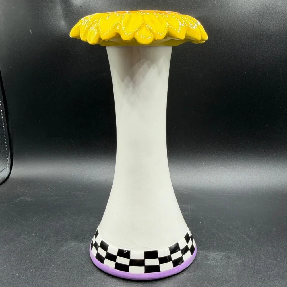 Vtg Dantes Bud Vase Coloful